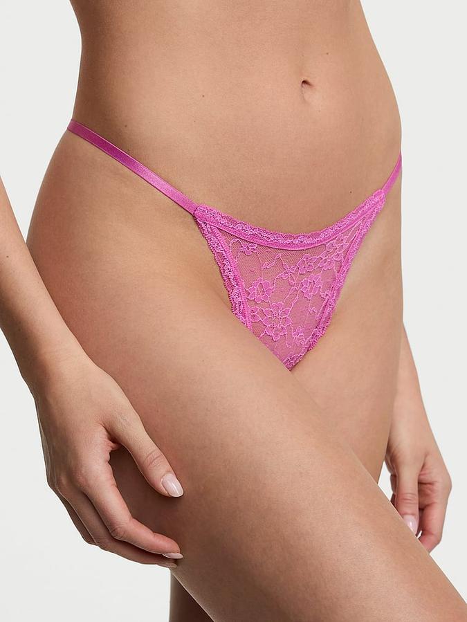 Lace String Thong Panty image number 0