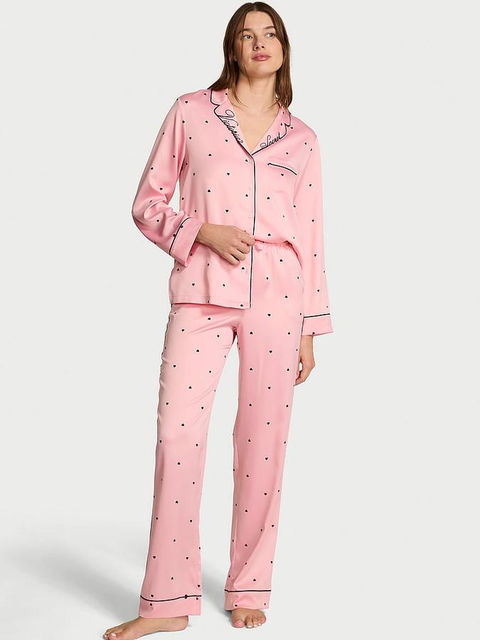Signature Satin Long Pajama Set