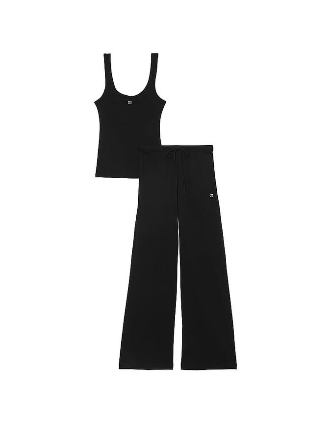 100% Cotton Tank Long Pajama Set image number 2