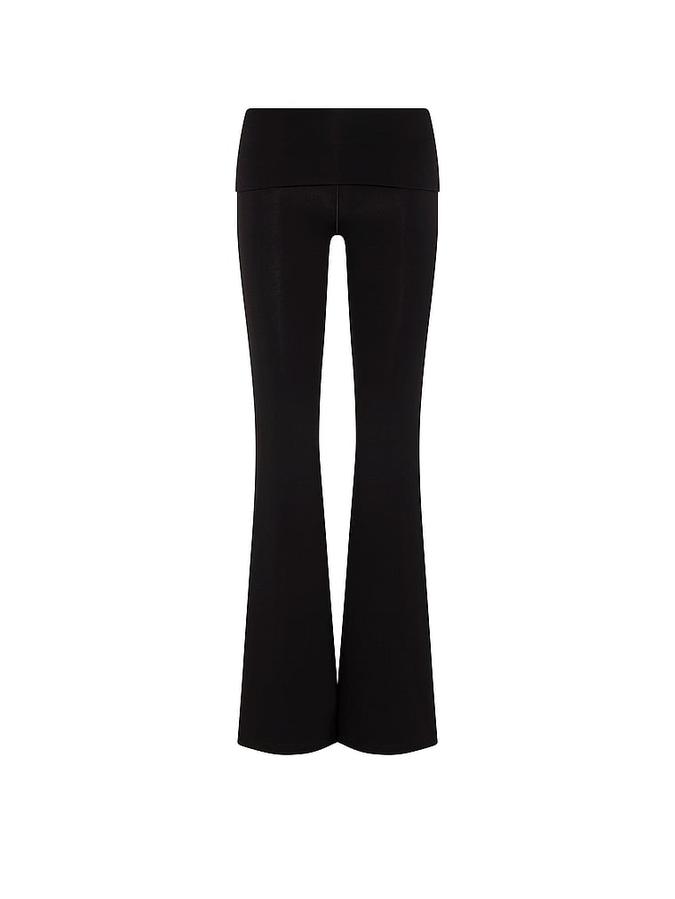 All-Day Cotton Foldover Super Flare Leggings image number 2