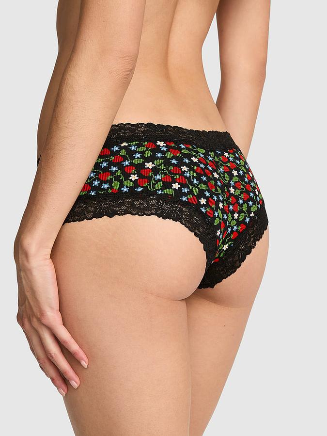 PINK Wink? Lace-Trim Cheeky Panty