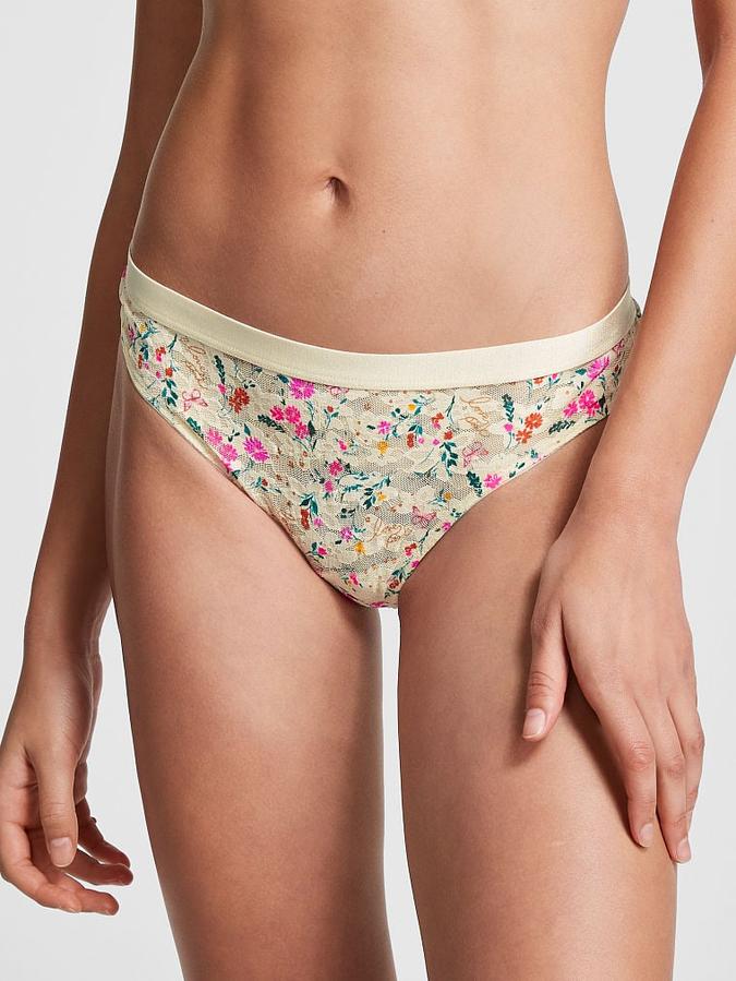 Wear Everywhere Lace Thong Panty image number 0