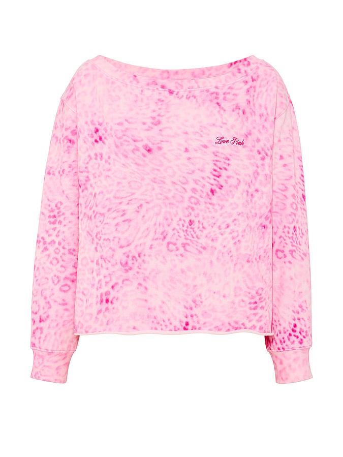 Campus Fleece&trade; Rib Off-The-Shoulder Sweatshirt image number 2