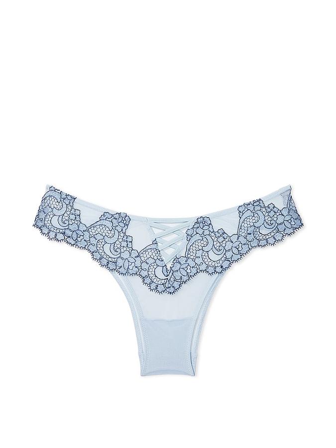 Boho Floral Embroidery Brazilian Panty image number 2