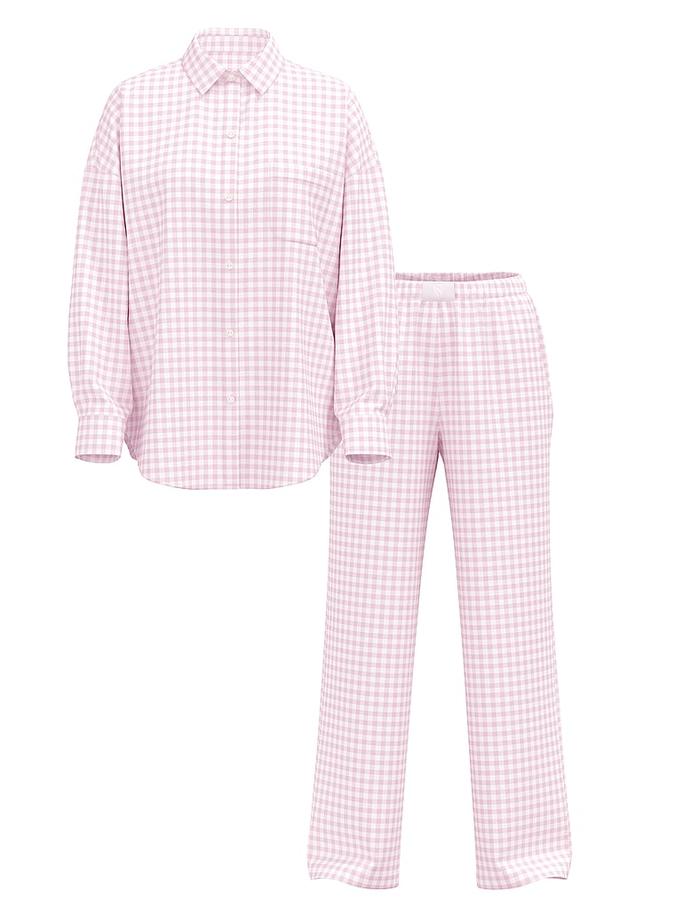 Modal-Cotton Long Pajama Set image number 2