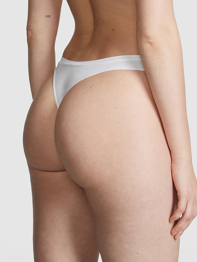 Seamless High-Leg Thong Panty image number 1