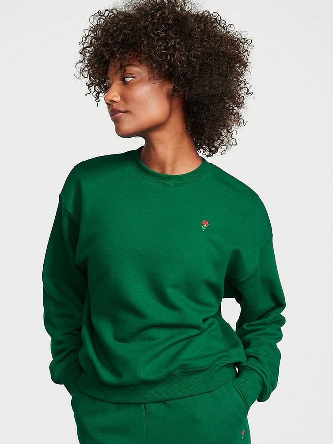 Cotton Fleece Oversized Crewneck