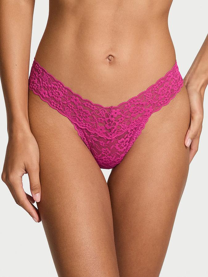 Lace Strappy-Back Thong Panty
