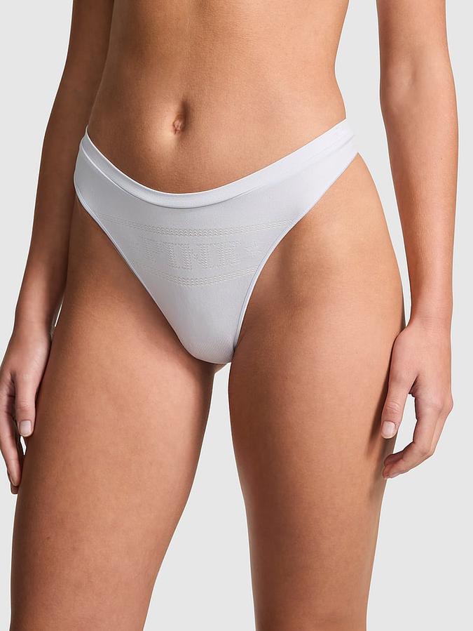 Seamless High-Leg Thong Panty