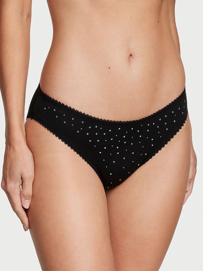 Stretch Cotton Scatter Shine Bikini Panty image number 0