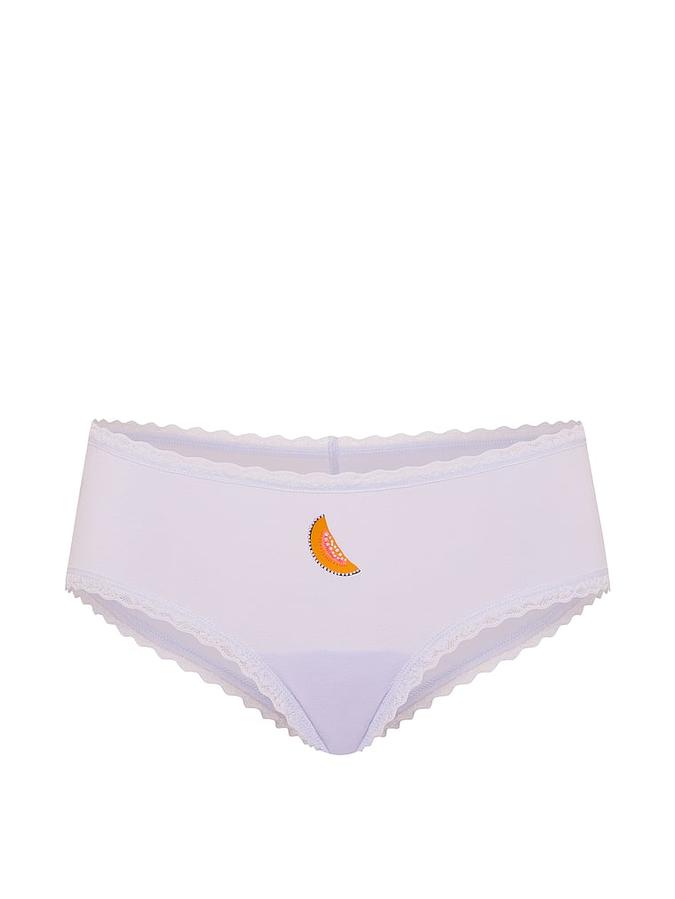 Cotton Lace-Waist Cheeky Panty image number 2