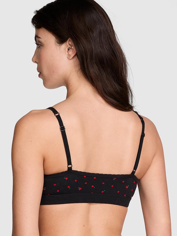 Cotton Scoop Bralette image number 1
