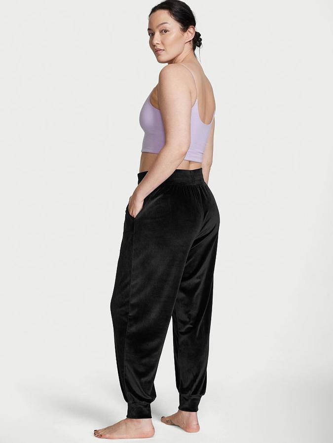 Ribbed Velour Jogger image number 1