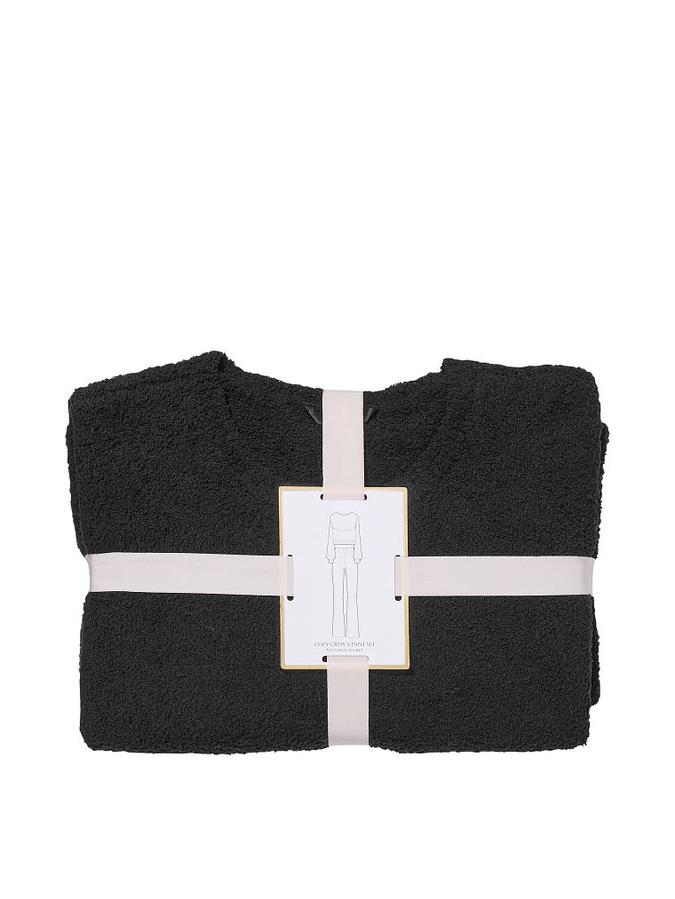 Cozy Knit Crewneck Flare Pant Set image number 3