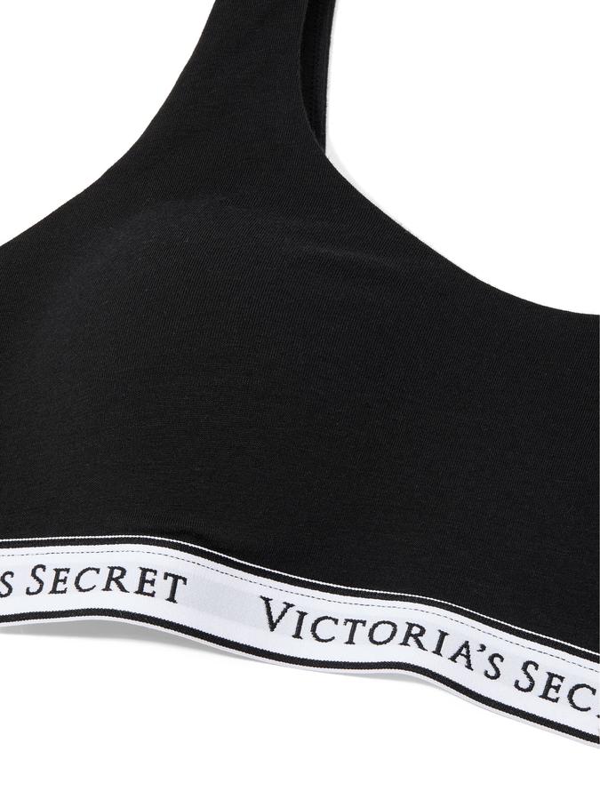 Cotton Wireless Scoop Bralette image number 3