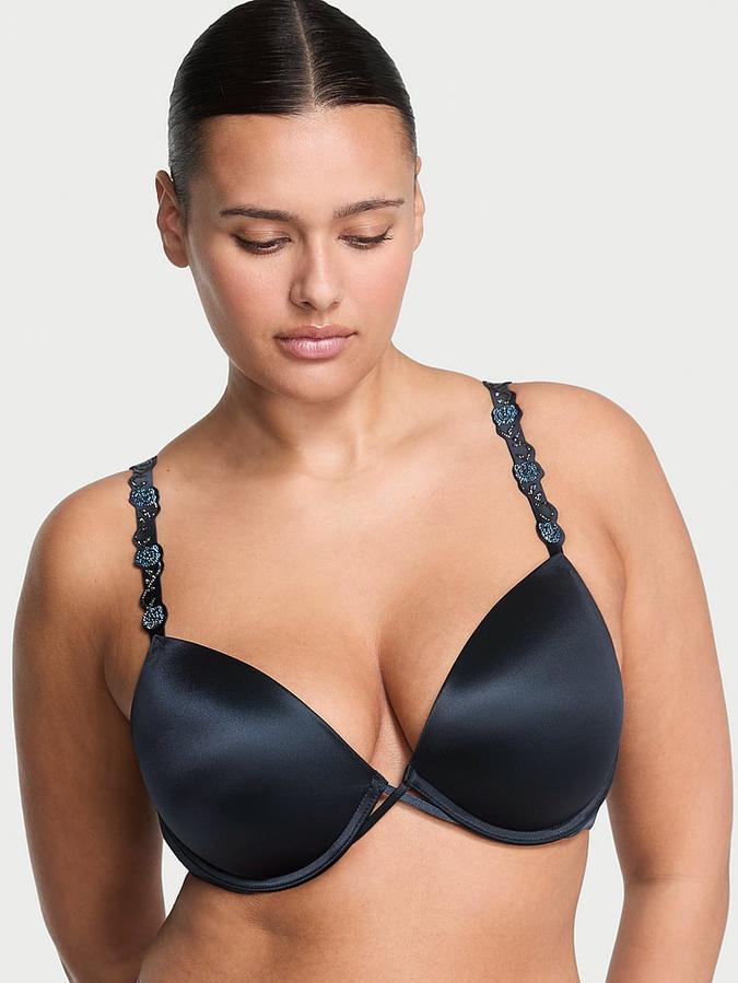Electric Orchid Shine Strap Push-Up Bra image number 0