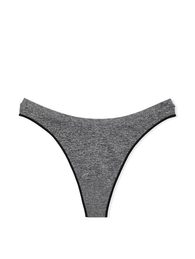 Seamless High-Leg Thong Panty image number 1