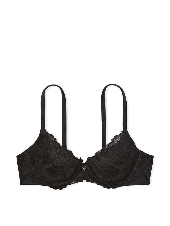 Lightly Lined Lace-Cup Demi Bra image number 2