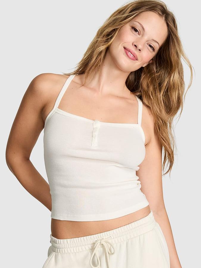 Cotton Henley Cami