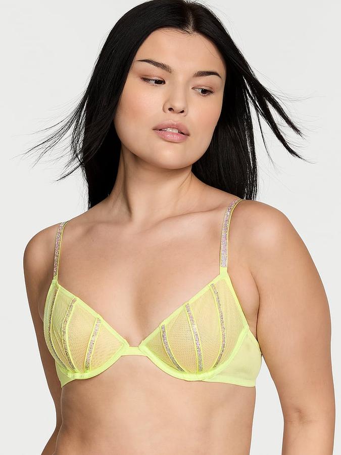 Sheer Shine Low-Cut Demi Bra image number 0