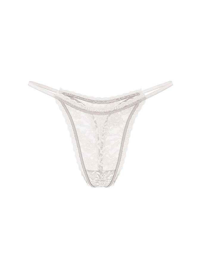 Blossom Lace String Thong Panty image number 2