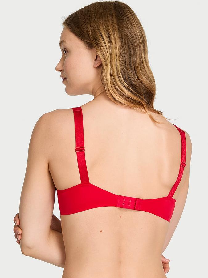 Logo Shine Strap Lightly Lined Low-Cut Demi Bra