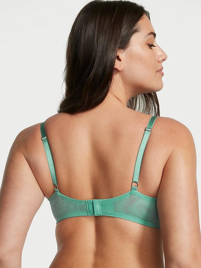 Wicked Unlined Ribbon Slot Lace Balconette Bra image number 1