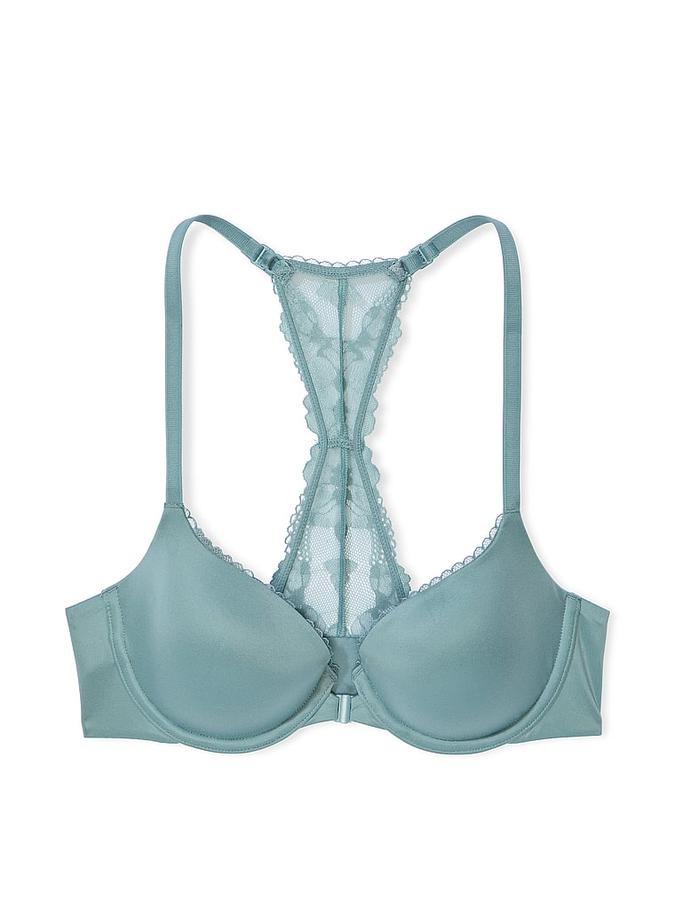 Lightly Lined Lace Racerback Demi Bra image number 2