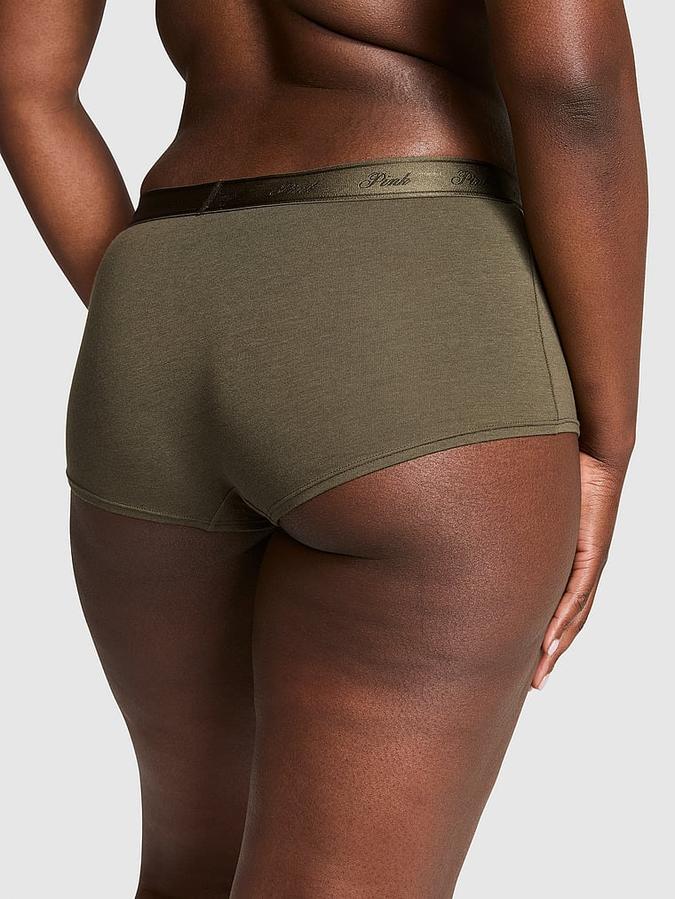 Logo Cotton Boyshort Panty image number 1