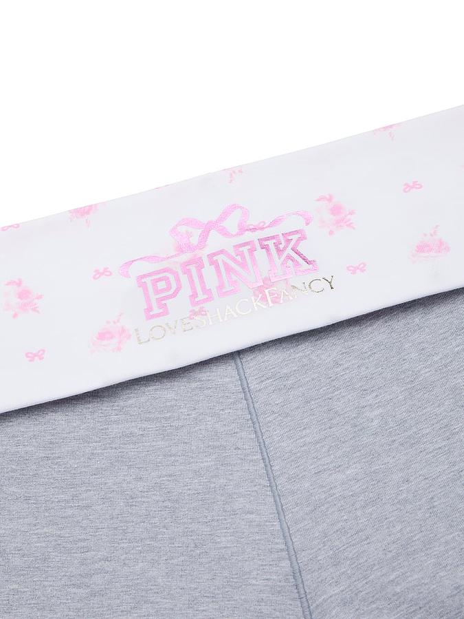 PINK x LoveShackFancy Cotton Foldover Micro Shorts image number 4