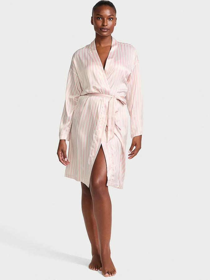 Satin Midi Robe image number 0