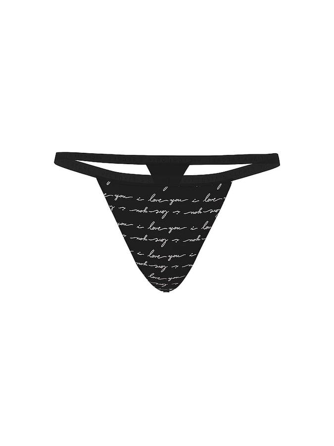 Stretch Cotton V-String Panty image number 2