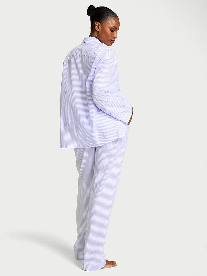 Heritage Cotton Shine Oversized Long Pajama Set