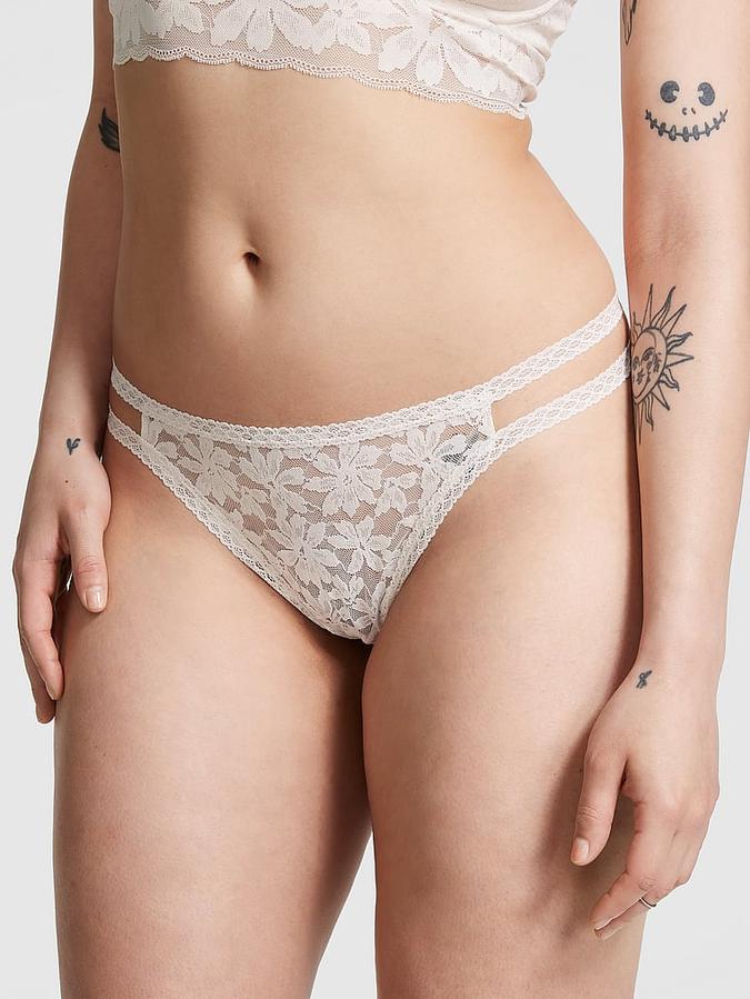 &nbsp;Lace Strappy Thong Panty