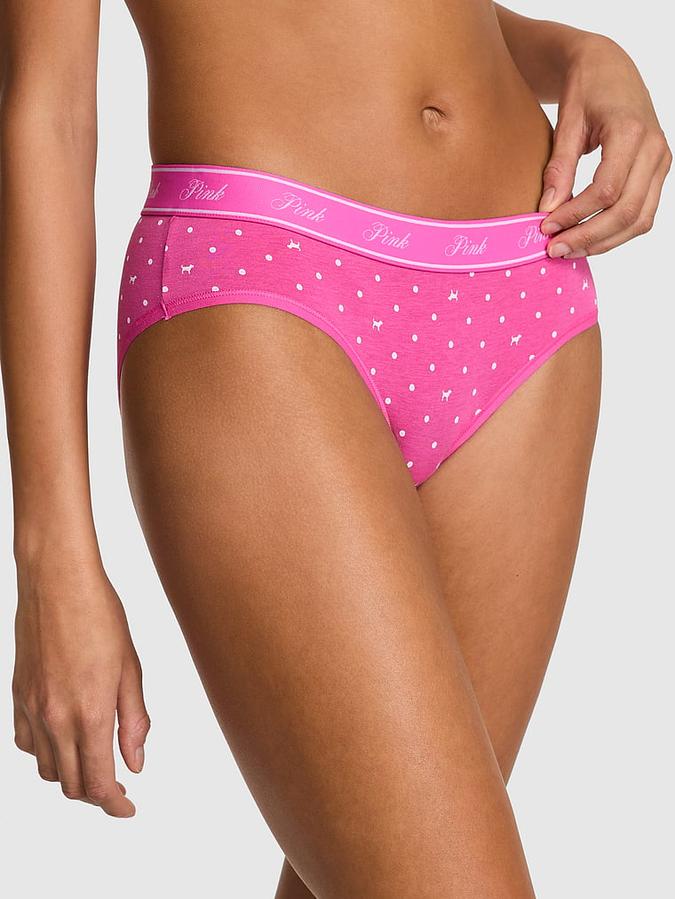 Logo Cotton Hiphugger Panty
