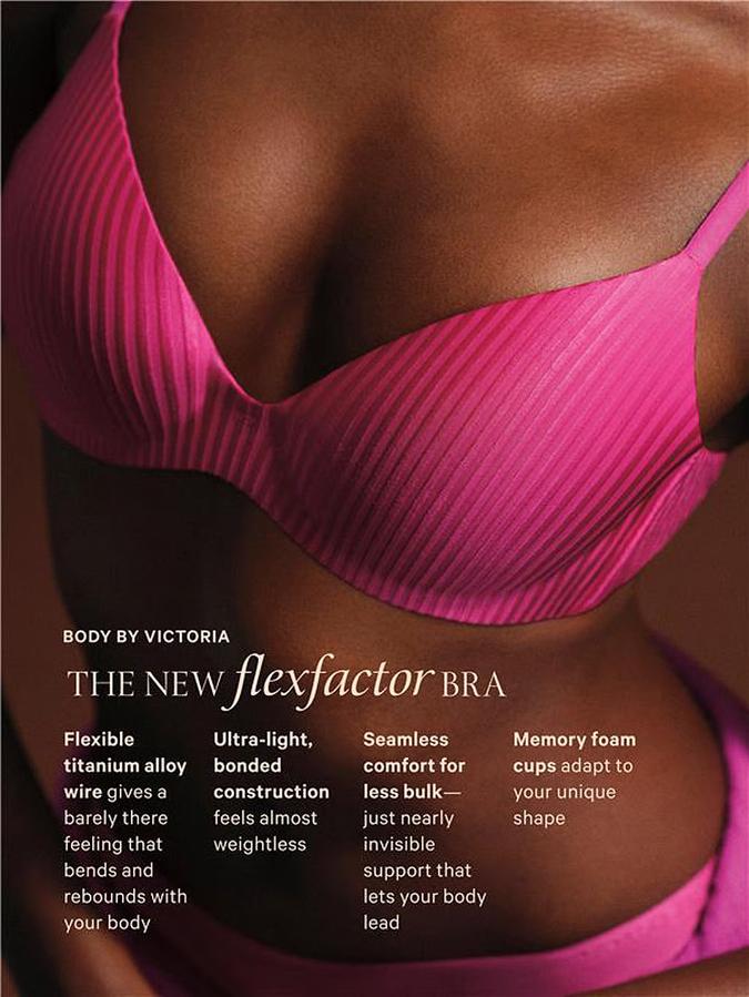 FlexFactor Lightly Lined Plunge Demi Bra image number 4