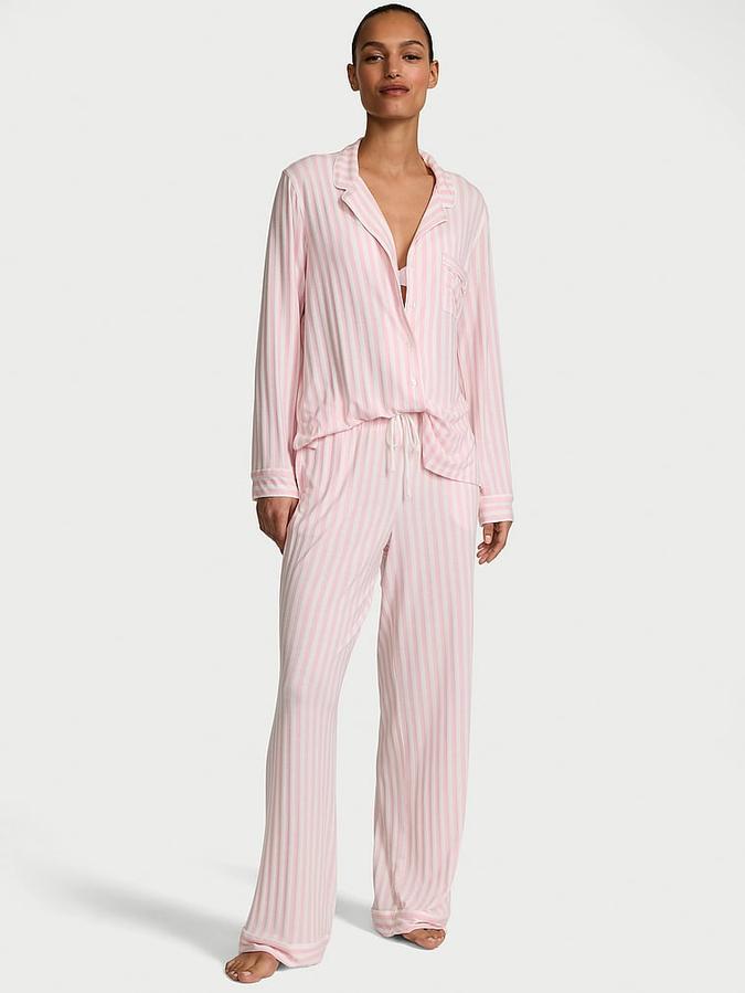 Modal Soft Long Pajama Set image number 0