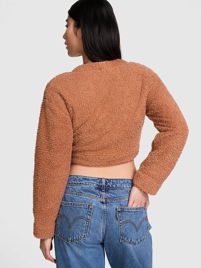 Co-ZZZy Fleece Cropped Cardigan image number 1