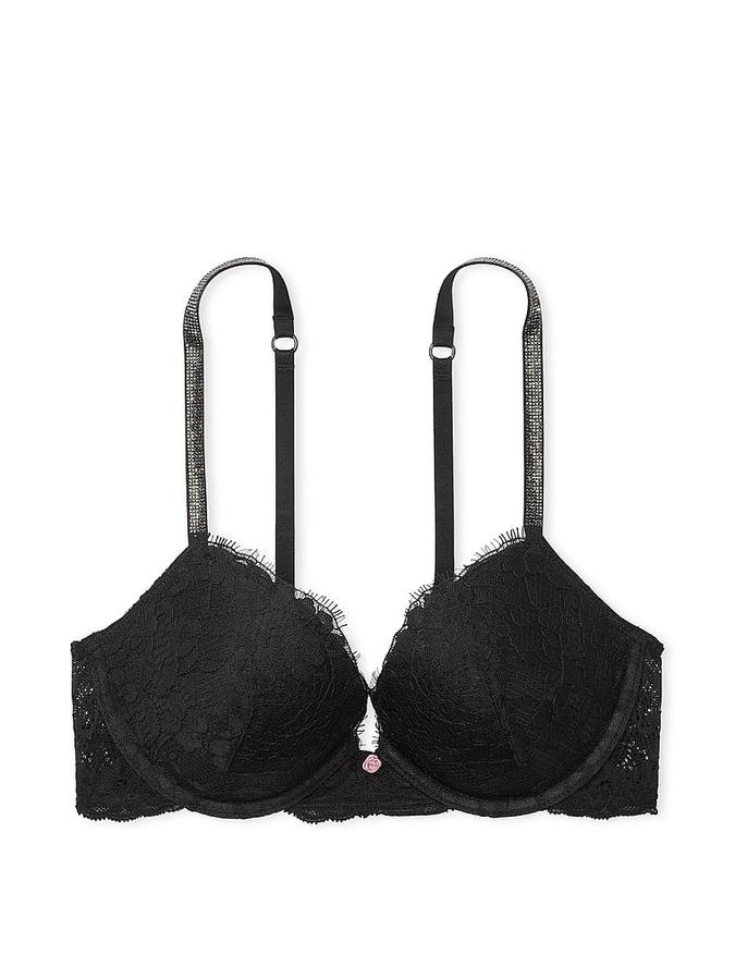 Twinkle Strap Lace Push-Up Bra image number 2
