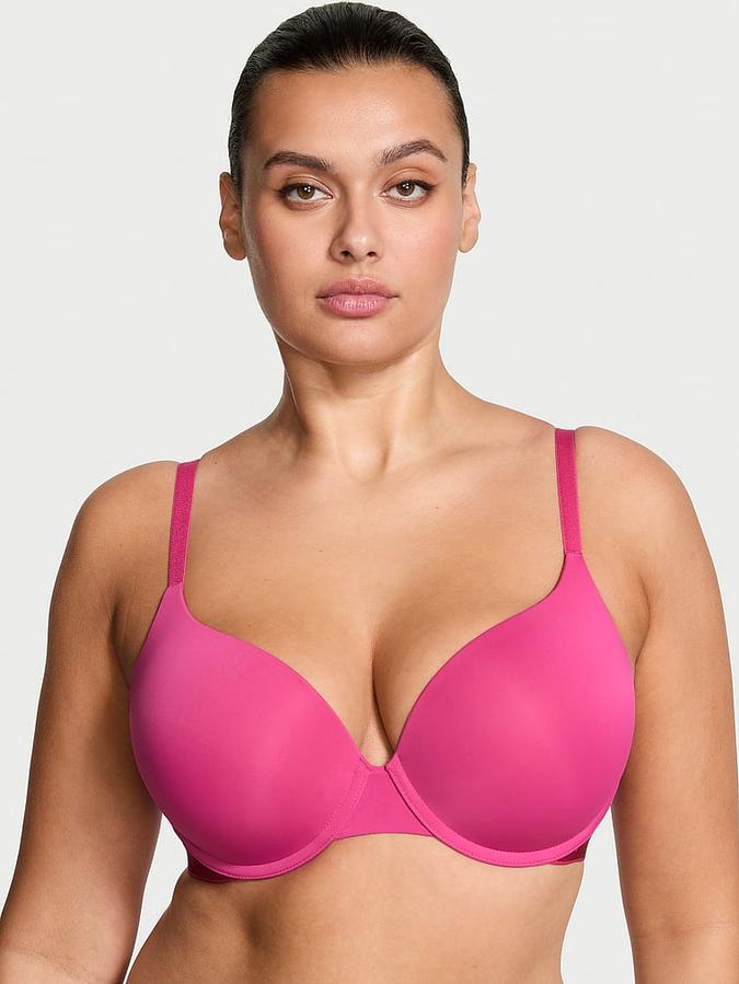 Push-Up Perfect Shape Lace-Trim Bra image number 0