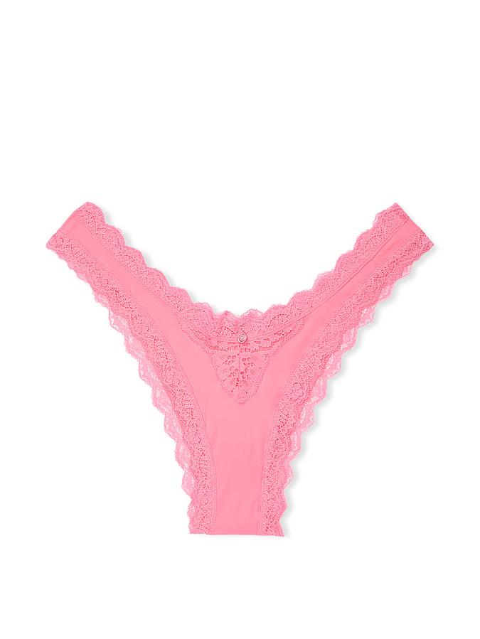 Lace-Trim Brazilian Panty image number 2