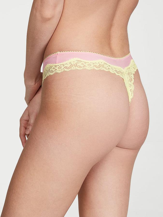 Fun & Flirty High-Leg Scoop Thong Panty image number 1