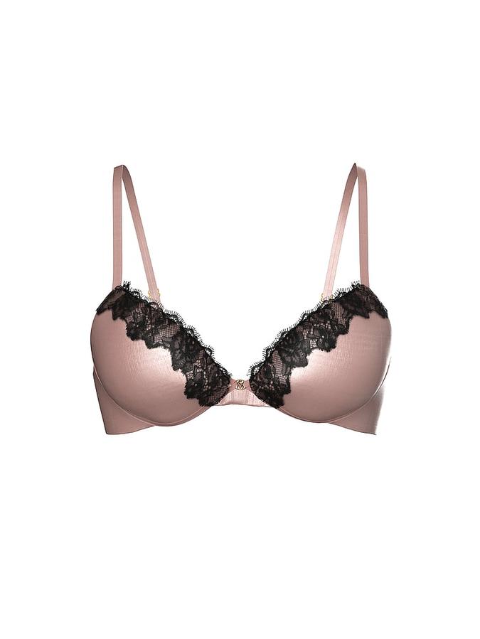 Smooth Lace-Trim Push-Up Bra image number 2