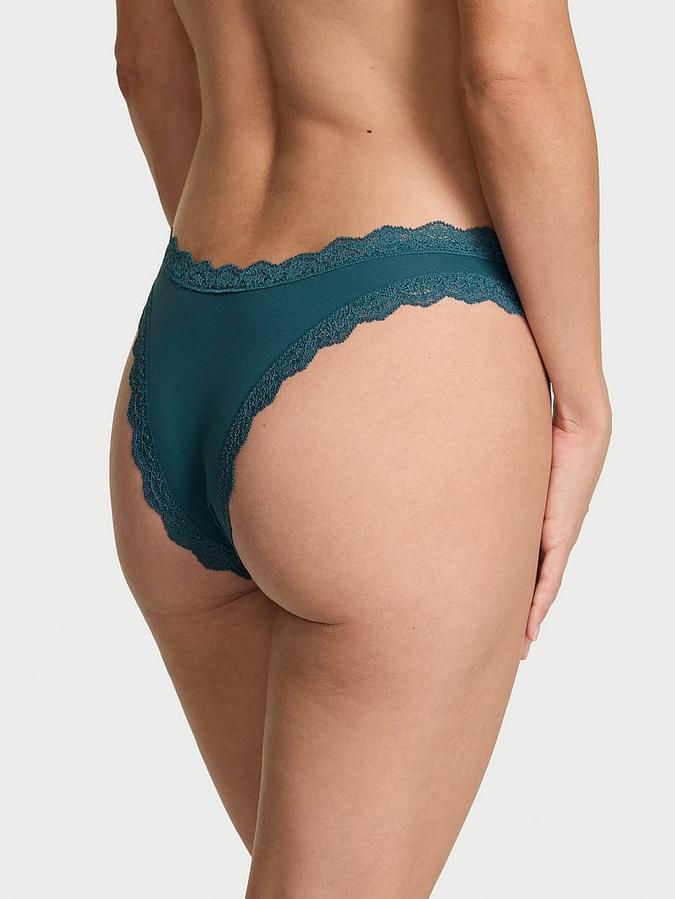 Lace-Trim Brazilian Panty