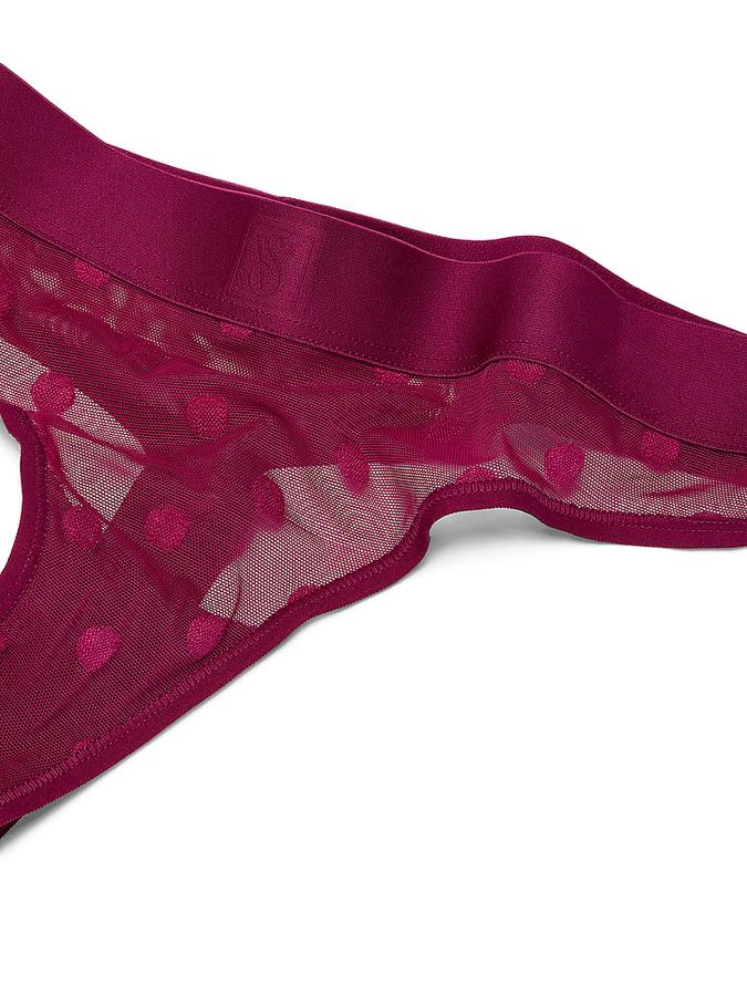 Sheer Heritage Logo Thong Panty image number 3