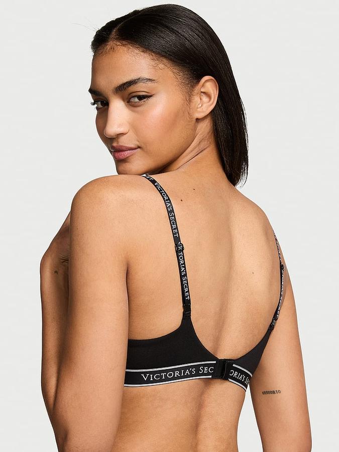 Lightly Lined Cotton Demi Bra image number 1