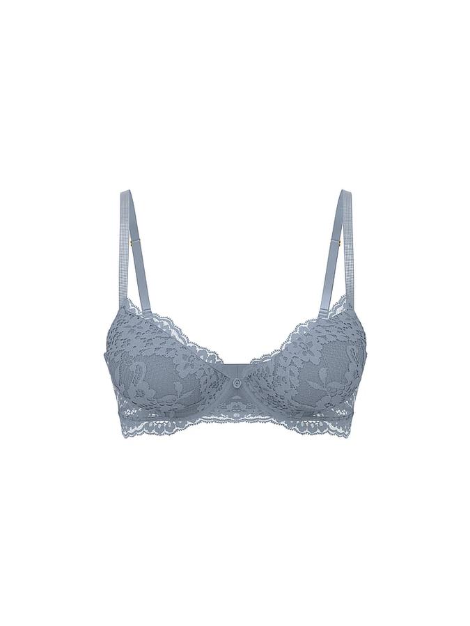 Twinkle Silver Lace Lightly Lined Demi Bra