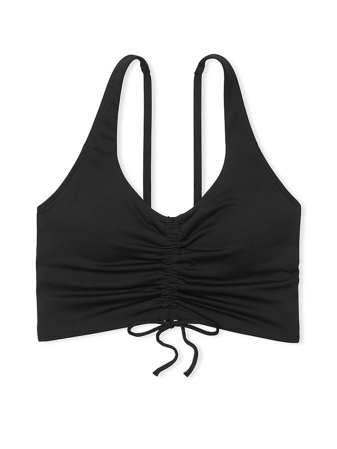 Relay Ruched Plunge Sports Bra image number 2