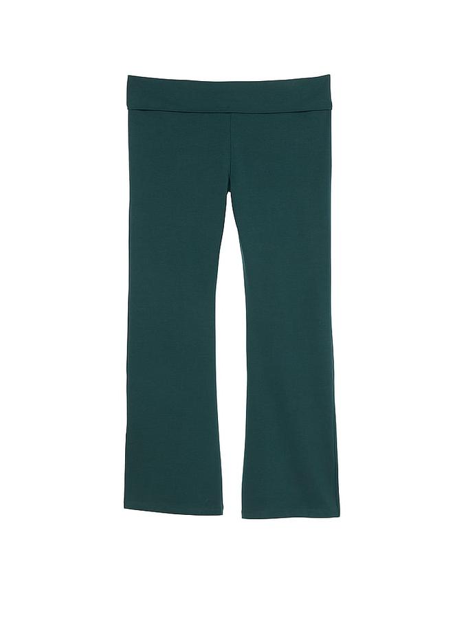 All-Day Cotton Foldover Flare Leggings image number 2
