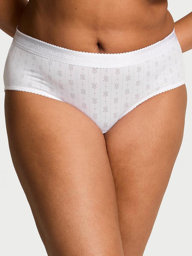 Logo Pointelle Hiphugger Panty image number 0